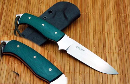 Badger with Green Micarta Handle
