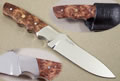 Silver Raven with Redwood Burl Handle