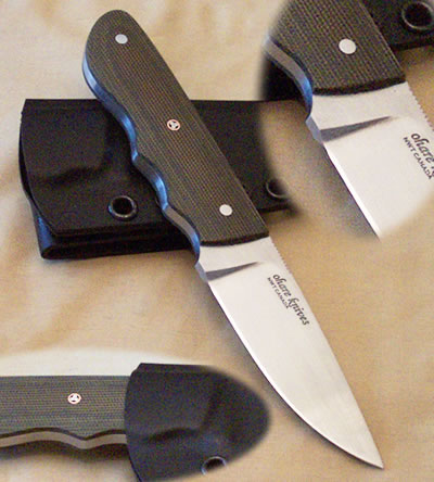 Splinter with Green Canvas Micarta Handle